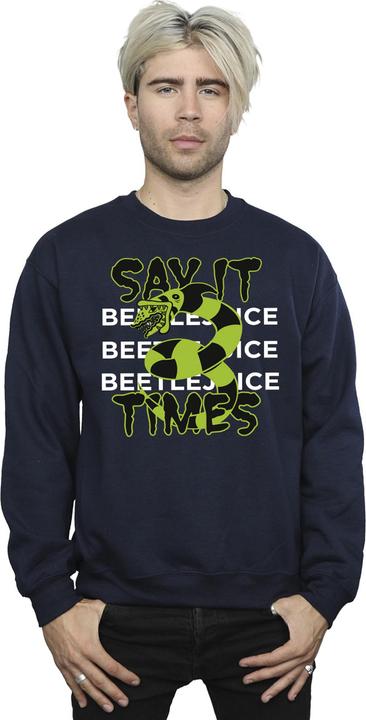 Image du produit Beetlejuice - Sweat SAY IT TIMES - Homme (M)
