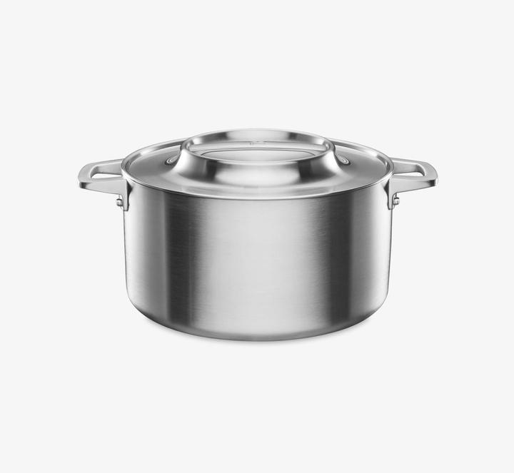 Actual product image Fiskars Norden Steel casserole, 5l, uncoated (Pot, Stainless steel)