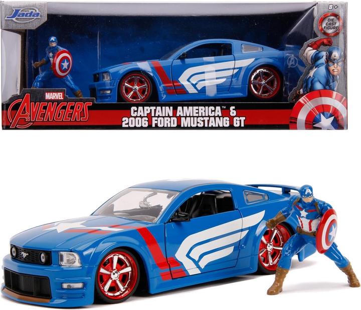 Produktbild Jada Avengers Captain America mit Auto 1:24