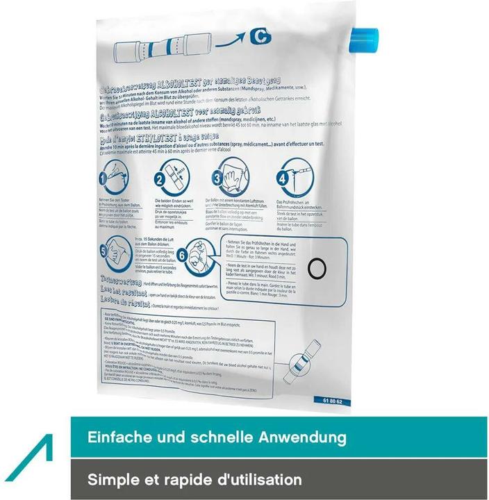 Nährwerte und Zutaten Ace AlkotestPrüfröhrchen Ballon im