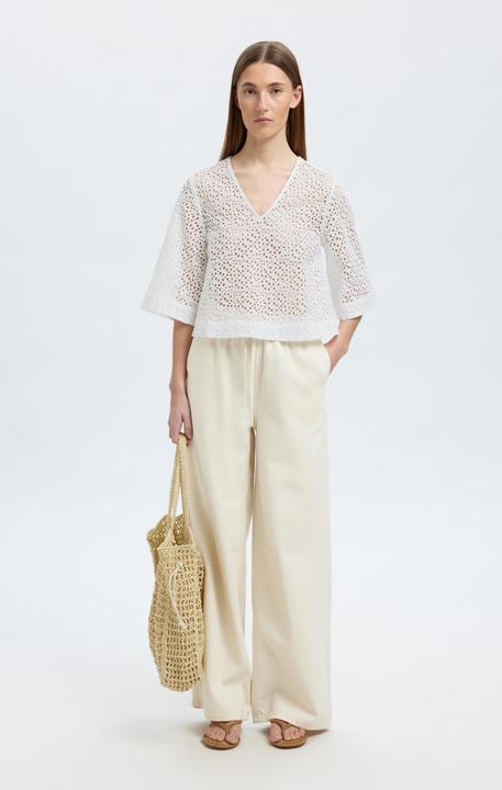 Produktbild Selected Femme Broderie Anglaise Crop Top (40)