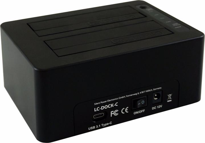 Produktbild LC-Power Dockingsstation LC-DOCK-C (USB-C, 2 Ports)