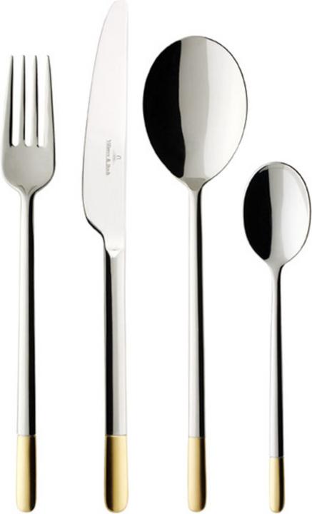 Villeroy & Boch Cutlery set 30 pcs Ella partly gold plated (30 Piece, Cutlery set)