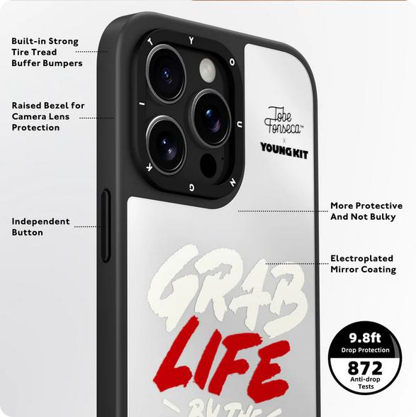 Actual product image Youngkit Case @Tobe Fonseca Mirror Case with MagSafe Peace (Apple iPhone 15 Pro Max)