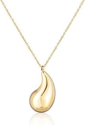 JVD - Charming gold-plated steel necklace SSSN0091X20GO45