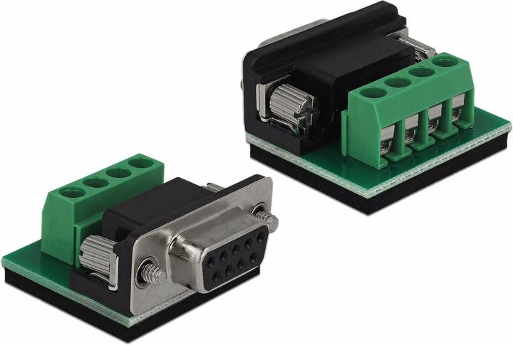Image du produit Delock Connecteur RS232 - Bloc terminal RS485, protection ESD (0.06 m)