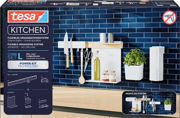 Produktbild tesa Küchenorganizer Kombi-Set L zum Kleben