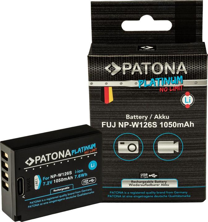 Image du produit Patona Platine USB-C Fujifilm NP-W126S (Batterie de l'appareil photo)
