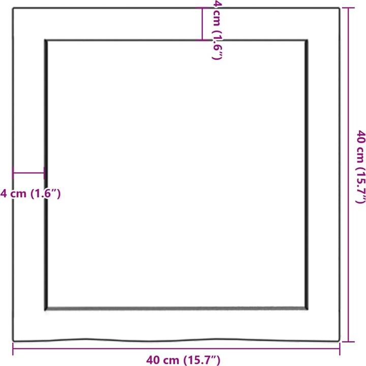 Actual product image VidaXL Emerald (40 x 6 x 40 cm)
