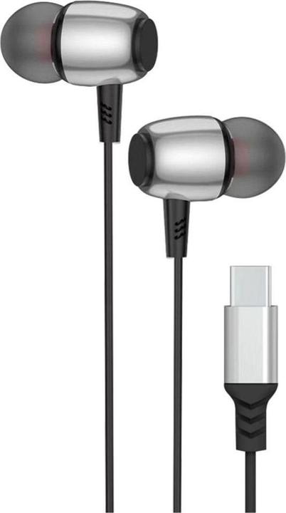 Immagine prodotto BlueStar Wired headphones Blue Star BLUE STAR wire earphones Type C (DAC) with microphone M09C 1,2 m black (Cablato)