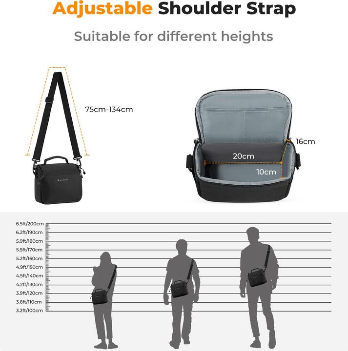 Produktbild K&F Concept Urban Wander 05 (Kamera Schultertasche, 5 l)