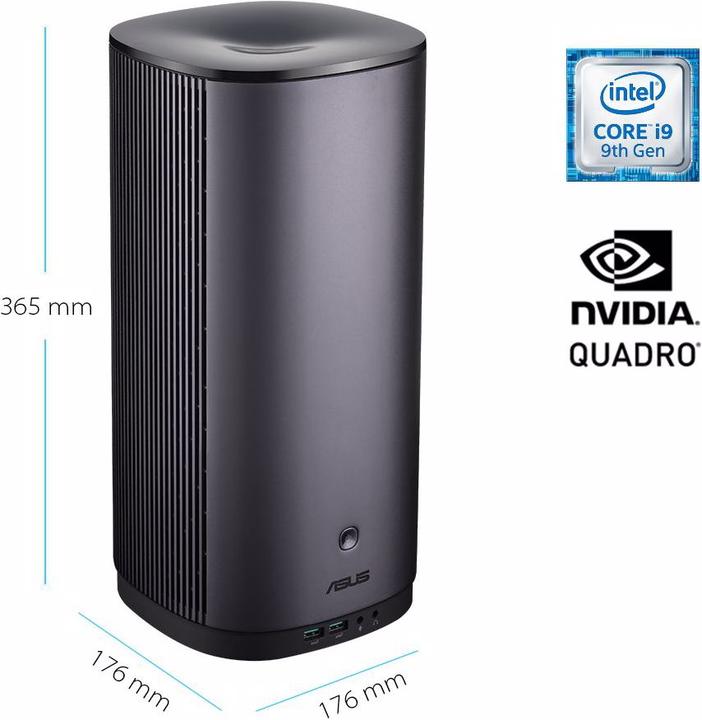 Actual product image ASUS Mini PC ProArt PA90-M9158ZN i9-9900K 3.6 GHz (I9-9900K, 32 GB, 512 GB, GeForce RTX 4000)