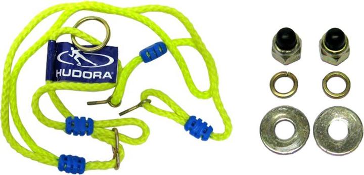 Produktbild Hudora 1 Seil mit Metallösen, gelb/blau (Alu Nestschaukel 120) (Gelb/Blau)