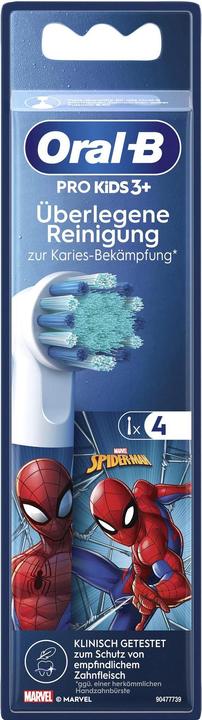 Actual product image Oral-B Attachment brushes Kids Spiderman 4 pcs. (4 x)