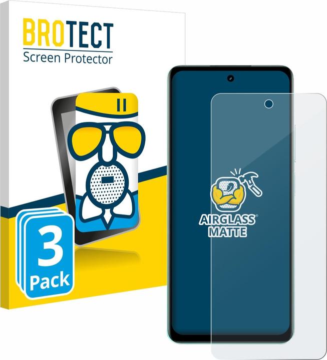 Image du produit BROTECT AirGlass Film pour vitres blindées Mat (3 pièce(s), Realme C67 4G)