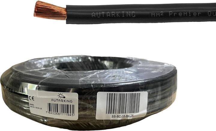 Immagine prodotto Autarking Cavo batteria/avviamento Altamente flessibile - 16mm2 nero -25m