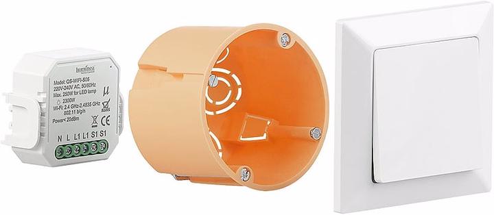 Produktbild Luminea WLAN-Unterputz-Lichtschalter