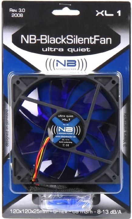 Produktbild Noiseblocker BlackSilentFan XL1 (120 mm, 1 x)