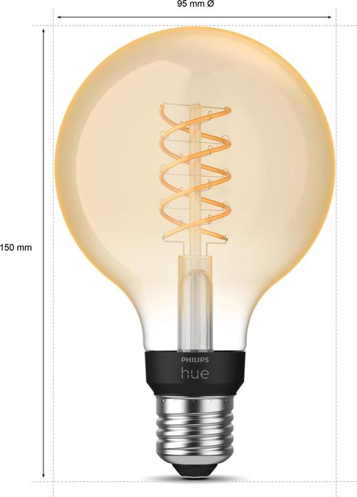 Image du produit Philips Hue White BT (E27, 7 W, 550 lm, 1 x, G)