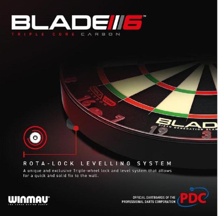Actual product image Winmau Dartboard Blade 6 Triple Core Carbon