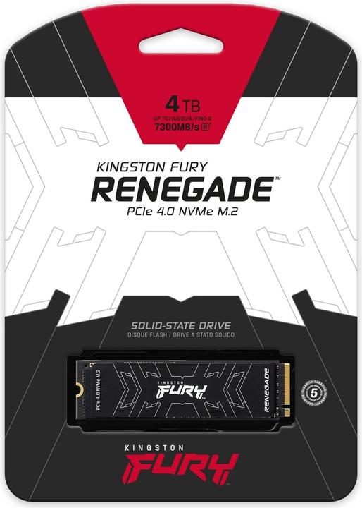 Actual product image Kingston FURY Renegade (4000 GB, M.2 2280)