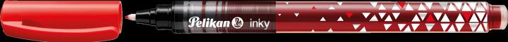 Immagine prodotto Pelikan Penna a inchiostro Inky 273 rosso, confezione in blister livello di inchiostro visibile, larghezza (Rosso, Red, 1 x)