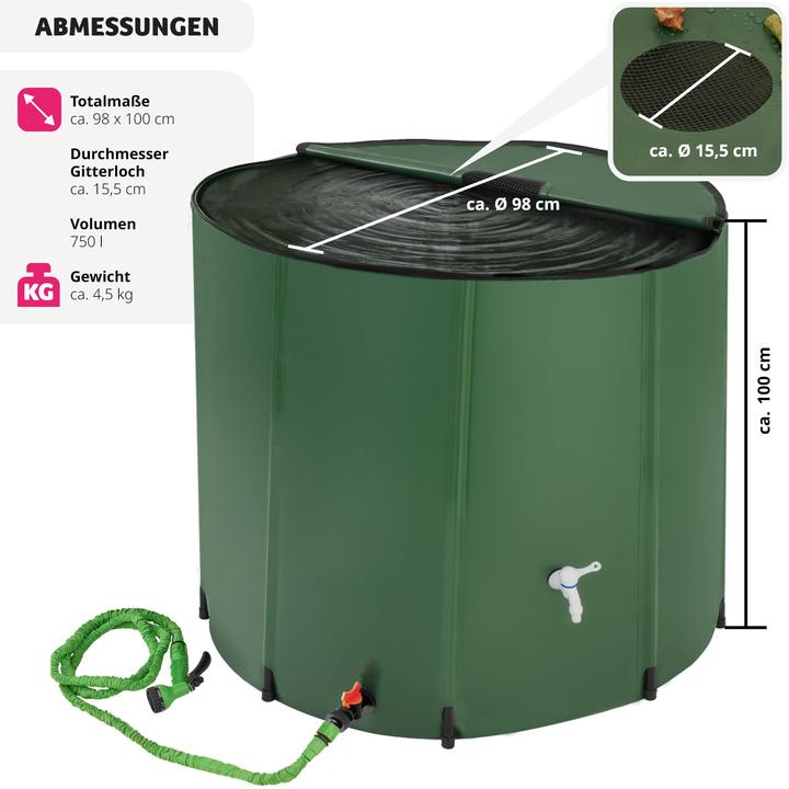 Actual product image tectake Rainwater tank (750 l)