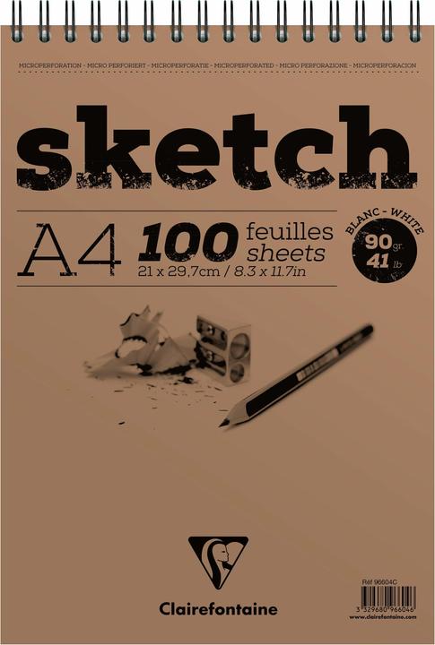 Clairefontaine Sketchpad A4 (210 x 297 mm, Special ruling)