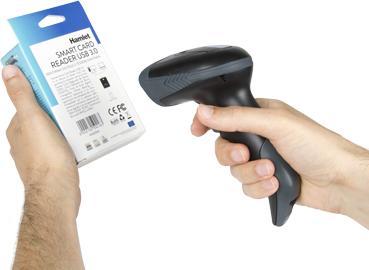 Actual product image Hamlet HBCS-2D110W bar code reader Handheld 1D/2D CMOS bar code reader Black (1D barcodes, 2D barcodes)