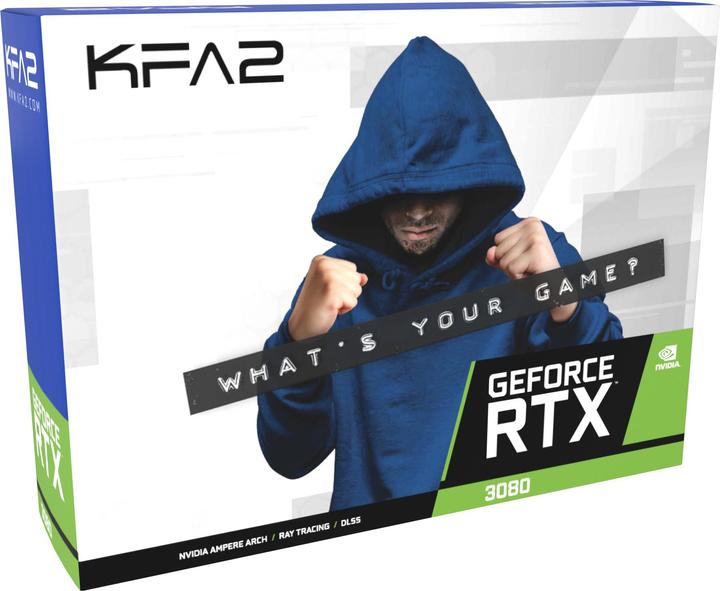 Actual product image KFA2 GeForce RTX 3080 SG OC LHR (10 GB)
