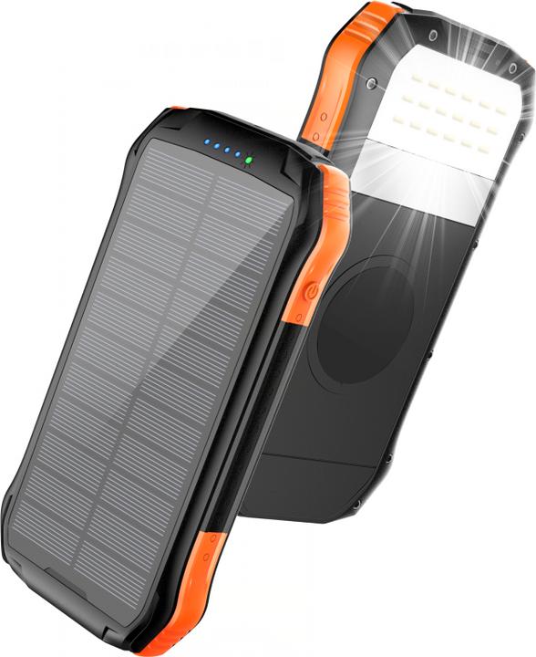 Immagine prodotto Choetech Batteria esterna con ricarica solare, 10000 mAh, 2xUSB (10000 mAh, 37 Wh)