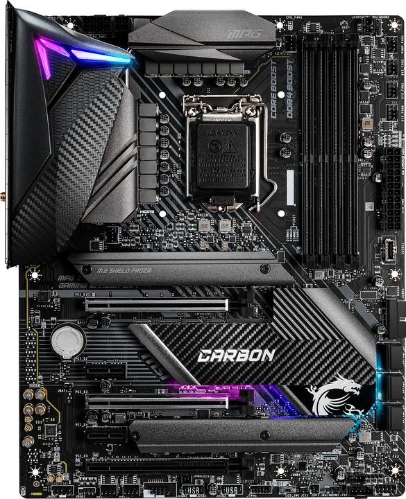 Actual product image MSI MPG Z490 Gaming Carbon Wifi (LGA 1200, Intel Z490, ATX)