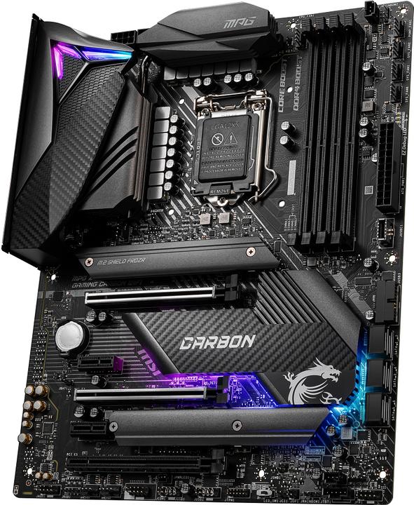 Actual product image MSI MPG Z490 Gaming Carbon Wifi (LGA 1200, Intel Z490, ATX)