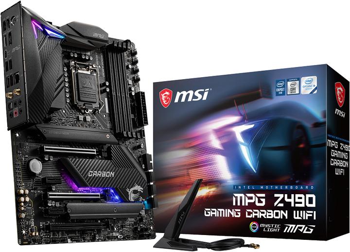 Actual product image MSI MPG Z490 Gaming Carbon Wifi (LGA 1200, Intel Z490, ATX)