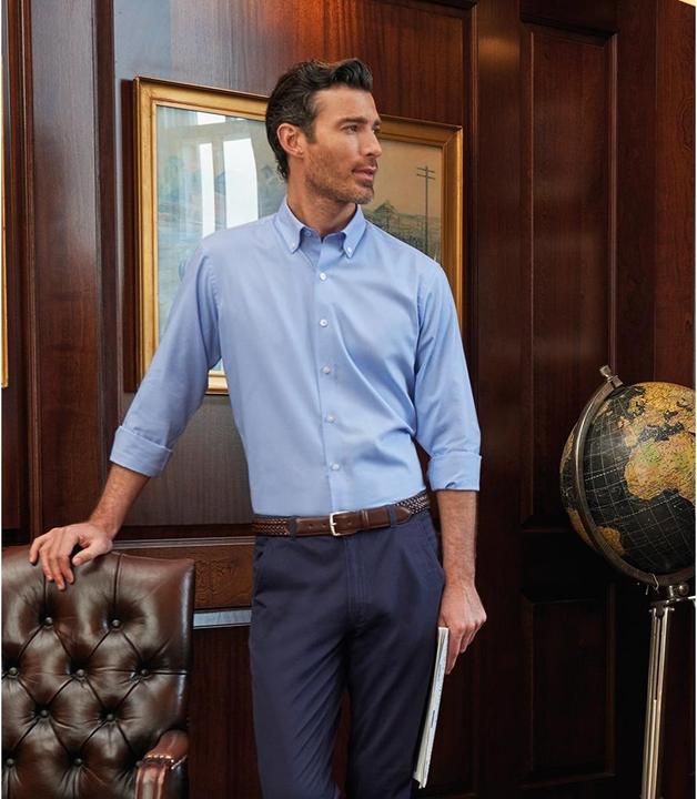 Produktbild Brook Taverner Toronto Langarm Oxford Hemd (14)