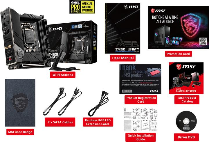 Produktbild MSI MPG Z490i UNIFY (LGA 1200, Intel Z490, Mini-ITX)