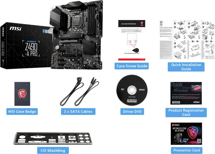 Produktbild MSI Z490-A Pro (LGA 1200, Intel Z490, ATX)