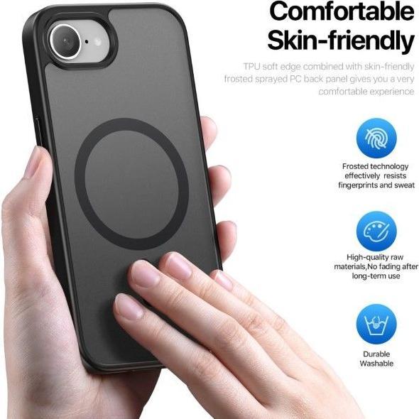 Immagine prodotto Dux Ducis iPhone SE (2025) Compatible with MagSafe Case - Black (Apple iPhone 16e)