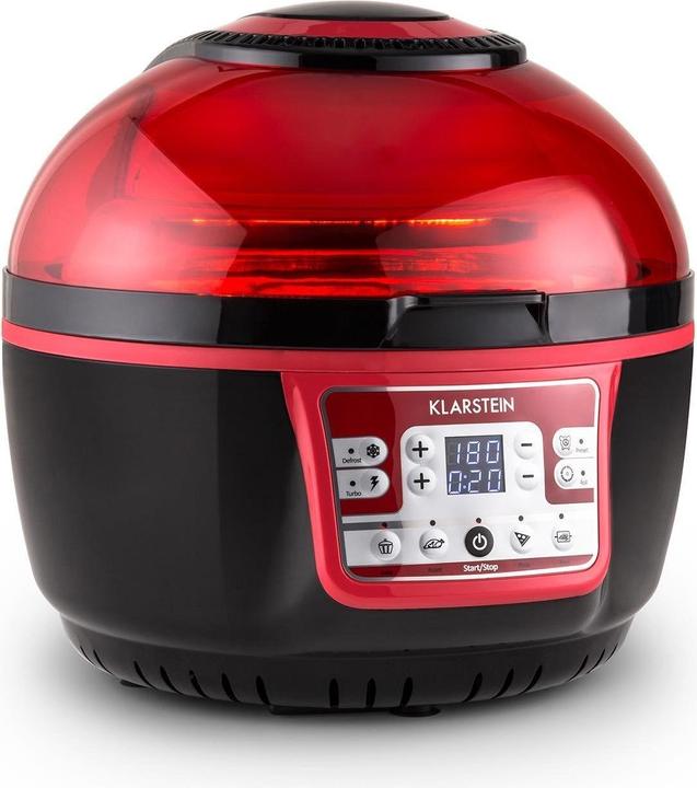 Actual product image Klarstein VitAir Turbo Hot Air Fryer, Red/Black