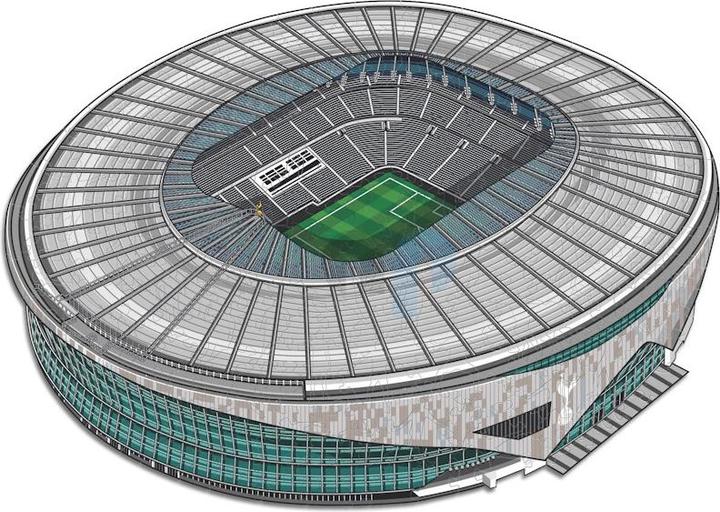 Image du produit Iconic Tottenham Hotspur FC - Stade - Puzzle en bois Taille S (150 pièces) (150 pièces)