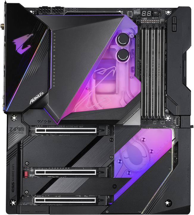 Image du produit Gigabyte Z490 Aorus Xtreme Waterforce (LGA 1200, Intel Z490, E-ATX)