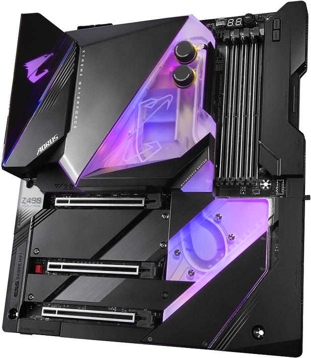 Image du produit Gigabyte Z490 Aorus Xtreme Waterforce (LGA 1200, Intel Z490, E-ATX)