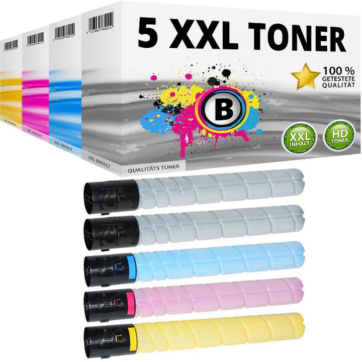 Image du produit Druckfuxx 5x Toner für Konica Minolta TN-321 Bizhub C224 C224e C284e C364e Set
