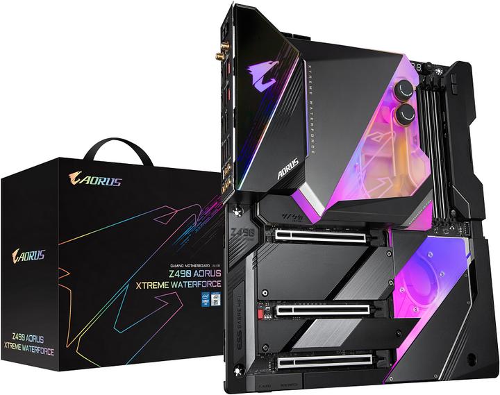 Image du produit Gigabyte Z490 Aorus Xtreme Waterforce (LGA 1200, Intel Z490, E-ATX)