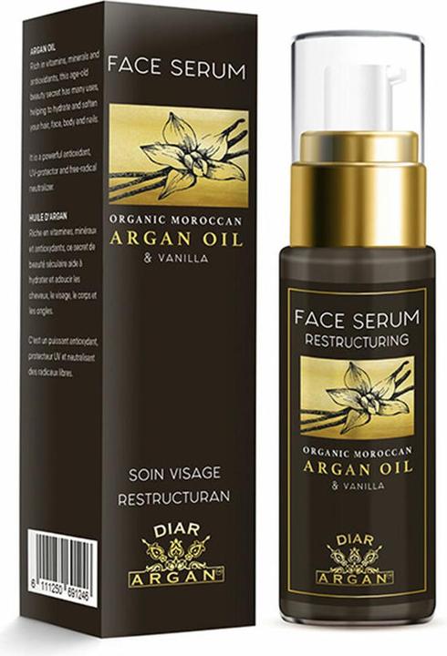 Produktbild Diar Argan Restrukturierendes Gesichtsserum - 30 ml, Reines Argan und Vanille (30 ml)