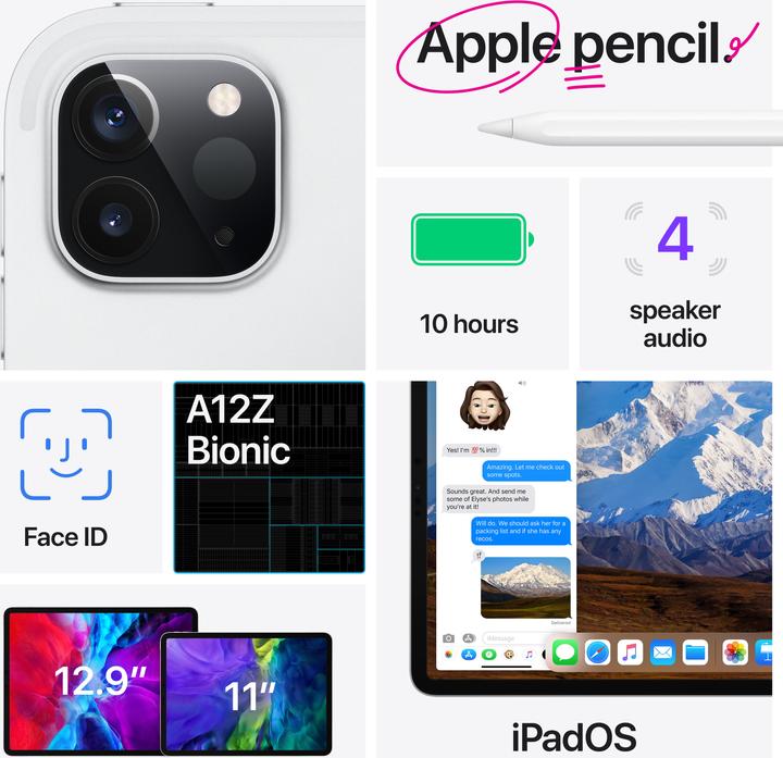 Produktbild Apple iPad Pro 2020 (2. Gen) (4G, 11", 512 GB, Space Grey)