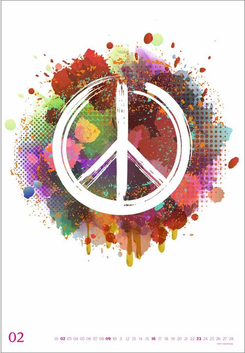 Produktbild Heye Peace Posterkalender 2025 (37 x 53.5 cm, Deutsch)