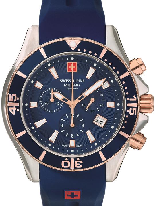 Actual product image Swiss Alpine Military 7040.9855 Chrono 45mm 10ATM (Chronograph)