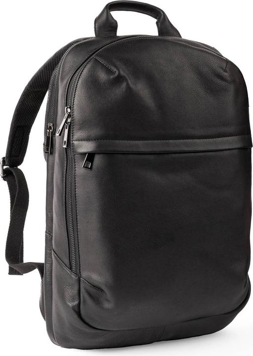 Actual product image Accezz Leather Laptop rugzak 16 inch - Zwart