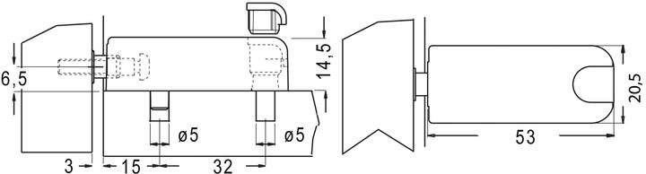 Produktbild Werkstarck Automatische Druck-Schnäpper Click für grifflose Möbeltüren